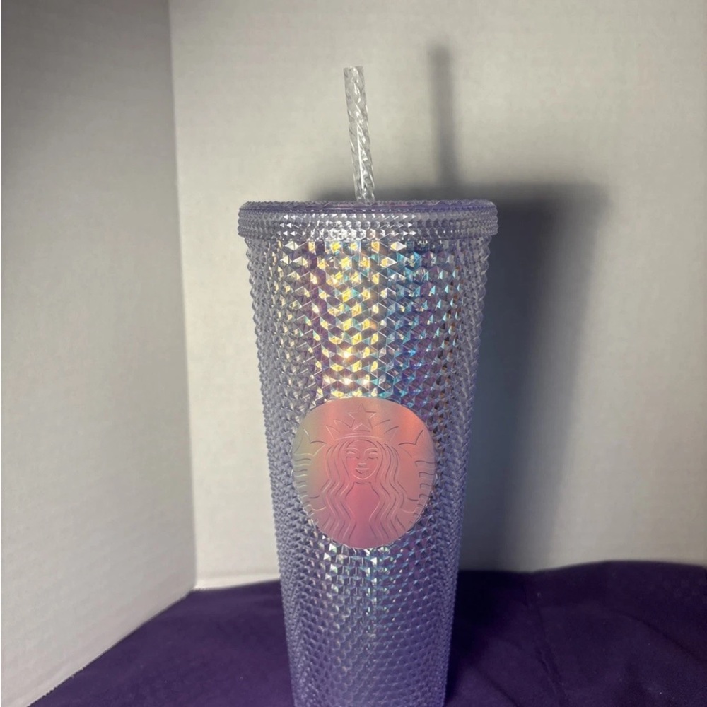 Starbucks Iridescent 2021 Unicorn Jewel Tumbler with Straw.